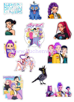 Cupcake Topper Set "K-Pop Demon Hunters" 12 Stk. - Materialauswahl